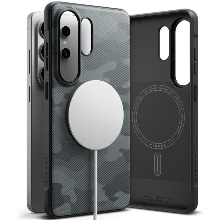 Защитный чехол Ringke Onyx Magnetic (FP) для Samsung Galaxy S26 Ultra (S948) 8800328816022 - Camo Black: фото 3 из 15