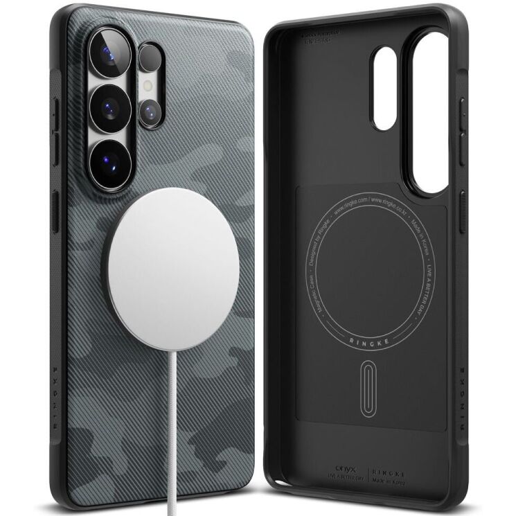 Защитный чехол Ringke Onyx Magnetic (FP) для Samsung Galaxy S26 Ultra (S948) 8800328816022 - Camo Black: фото 1 из 15