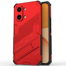 Защитный чехол с подставкой Deexe Bibercas для Xiaomi Poco X8 Pro Max - Red: фото 1 из 6