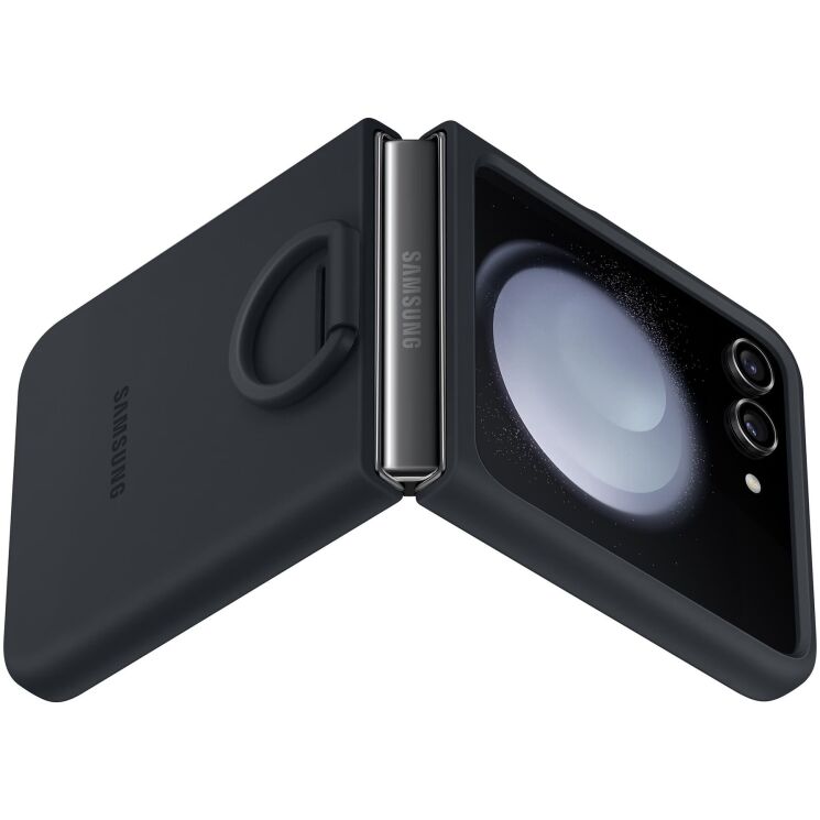 Защитный чехол Silicone Case with Ring для Samsung Galaxy Flip 5 (EF-PF731TNEGUA) - Indigo: фото 2 из 3
