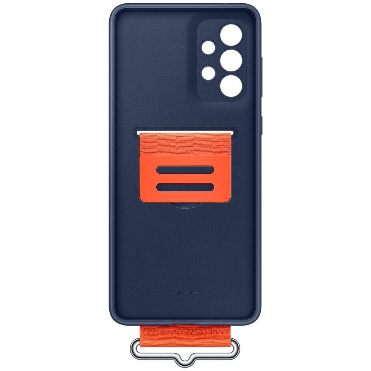 Захисний чохол Silicone Cover with Strap для Samsung Galaxy A73 (A736) EF-GA736TNEGRU - Navy: фото 6 з 6