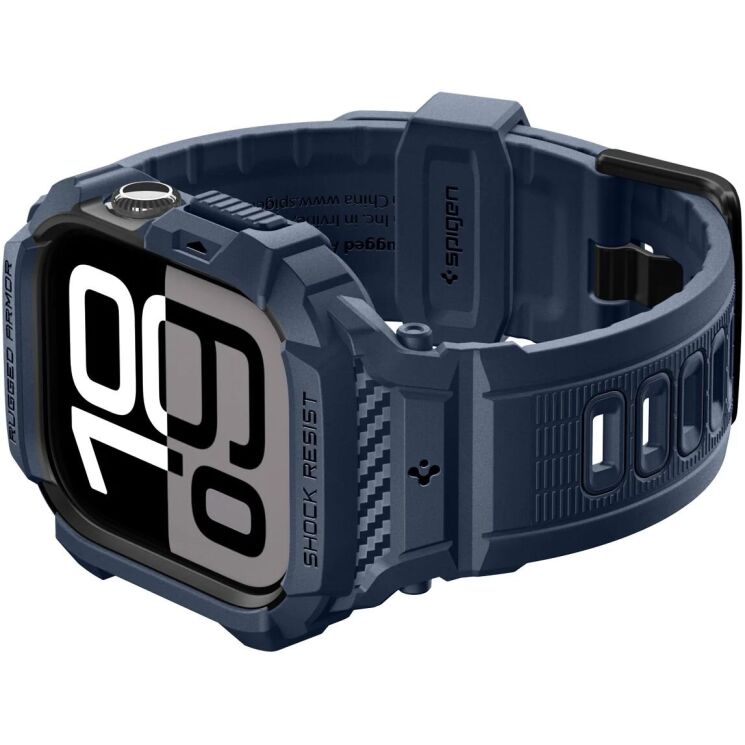 Захисний чохол Spigen Rugged Armor Pro 2 для Apple Watch 10 / 11 42 mm (ACS10495) - Navy Blue: фото 6 з 16
