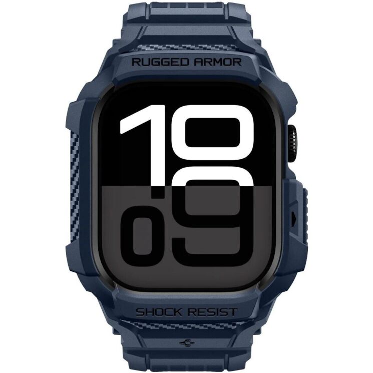 Захисний чохол Spigen Rugged Armor Pro 2 для Apple Watch 10 / 11 42 mm (ACS10495) - Navy Blue: фото 2 з 16