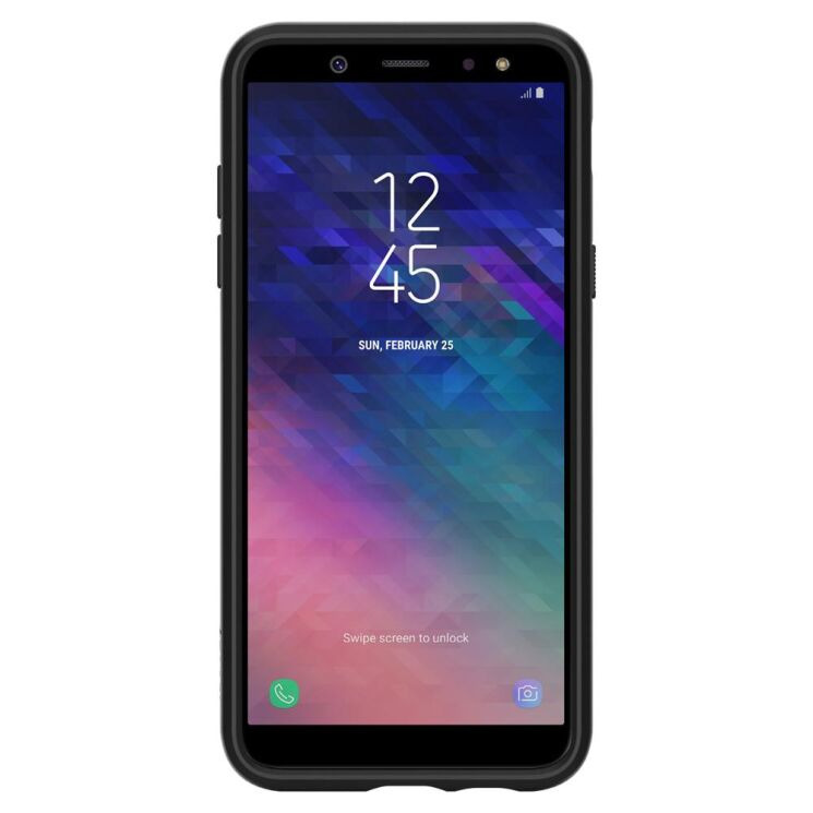 Защитный чехол Spigen SGP Liquid Air для Samsung Galaxy A6 2018 (A600) - Black: фото 5 из 8