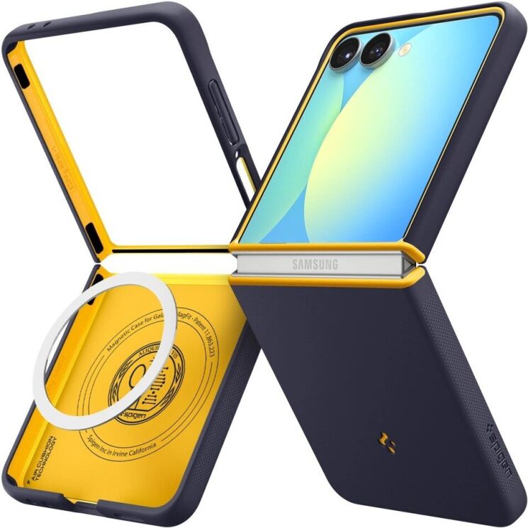 Защитный чехол Spigen (SGP) Nano Pop MagFit (FF) для Samsung Galaxy Flip 7 (ACS09563) - Blueberry Navy: фото 1 из 22