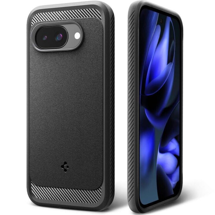 Захисний чохол Spigen (SGP) Rugged Armor (MagFit) для Google Pixel 9a (ACS09041) - Black: фото 4 з 20
