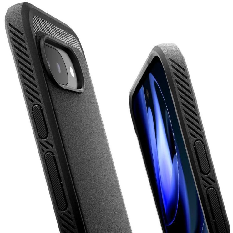 Захисний чохол Spigen (SGP) Rugged Armor (MagFit) для Google Pixel 9a (ACS09041) - Black: фото 7 з 20