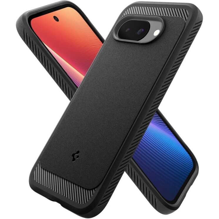 Захисний чохол Spigen (SGP) Rugged Armor (MagFit) для Google Pixel 9a (ACS09041) - Black: фото 5 з 20