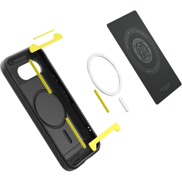 Захисний чохол Spigen (SGP) Rugged Armor (MagFit) для Google Pixel 9a (ACS09041) - Black: фото 11 з 20