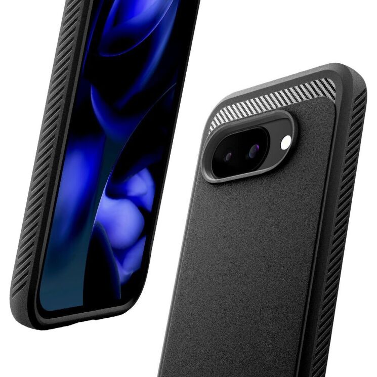 Захисний чохол Spigen (SGP) Rugged Armor (MagFit) для Google Pixel 9a (ACS09041) - Black: фото 6 з 20
