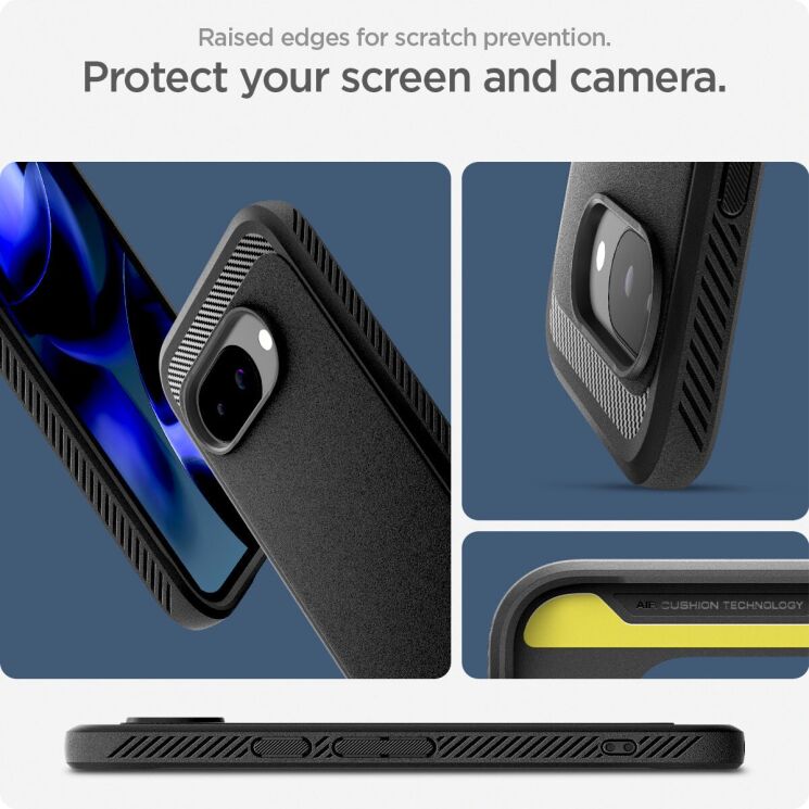 Захисний чохол Spigen (SGP) Rugged Armor (MagFit) для Google Pixel 9a (ACS09041) - Black: фото 19 з 20