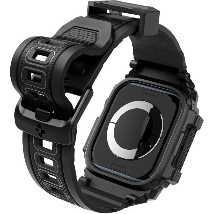 Захисний чохол Spigen (SGP) Rugged Armor Pro (FW) для Apple Watch 10 46 mm (ACS08604) - Matte Black: фото 4 з 14