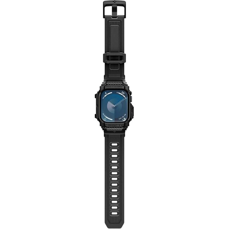 Захисний чохол Spigen (SGP) Rugged Armor Pro (FW) для Apple Watch 10 46 mm (ACS08604) - Matte Black: фото 8 з 14