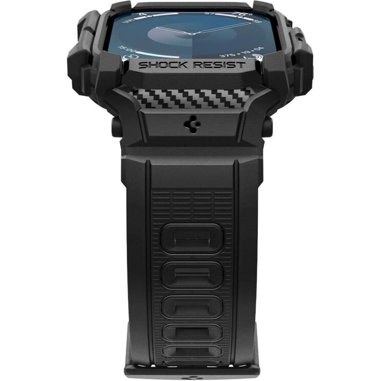 Захисний чохол Spigen (SGP) Rugged Armor Pro (FW) для Apple Watch 10 46 mm (ACS08604) - Matte Black: фото 2 з 14