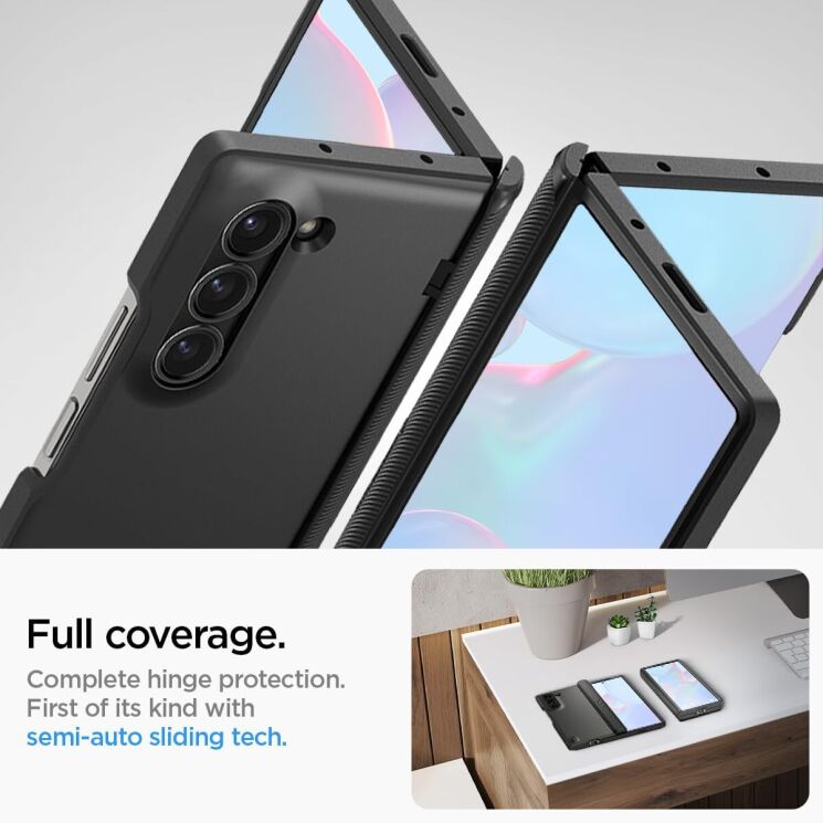 Захисний чохол Spigen (SGP) Slim Armor Pro для Samsung Galaxy Fold 6 - Black: фото 13 з 17