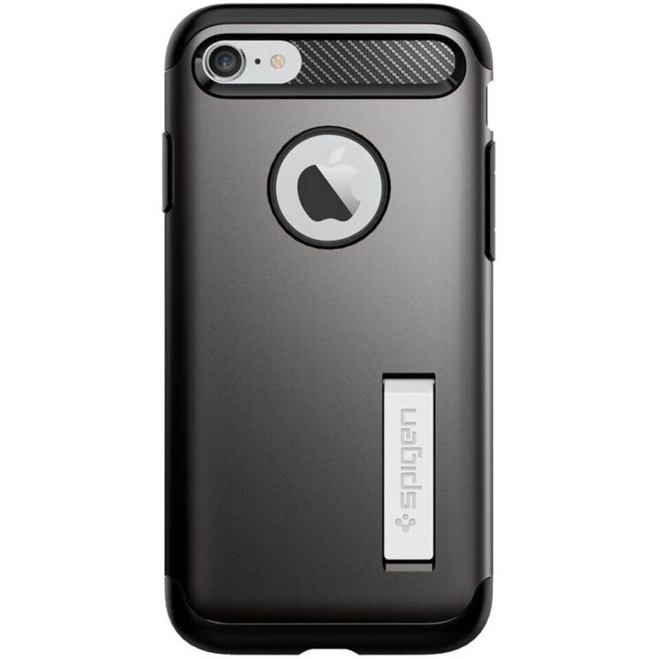 Защитный чехол Spigen (SGP) Slim Armor (V2) для Apple iPhone SE 2 (2020) / iPhone 8 / iPhone 7 (042CS20301) - Gunmetal: фото 3 из 15