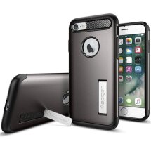 Захисний чохол Spigen (SGP) Slim Armor (V2) для Apple iPhone SE 2 (2020) / iPhone 8 / iPhone 7 (042CS20301) - Gunmetal: фото 1 з 15