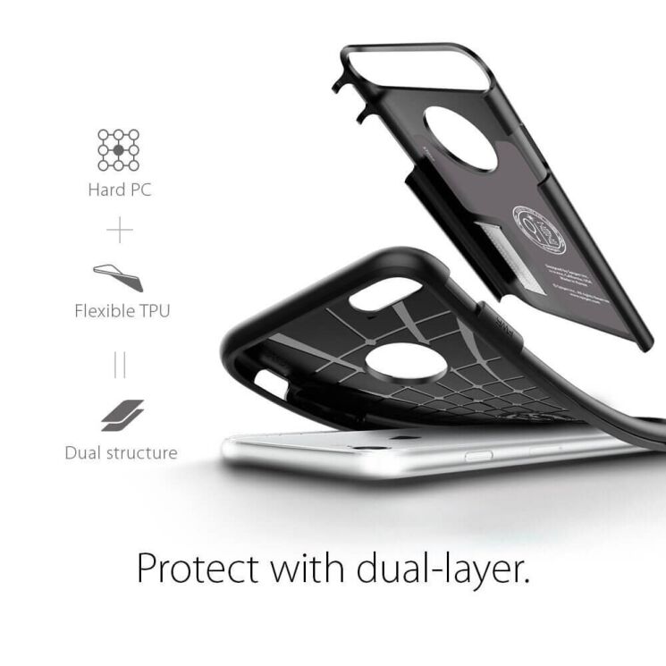 Защитный чехол Spigen (SGP) Slim Armor (V2) для Apple iPhone SE 2 (2020) / iPhone 8 / iPhone 7 (042CS20301) - Gunmetal: фото 12 из 15