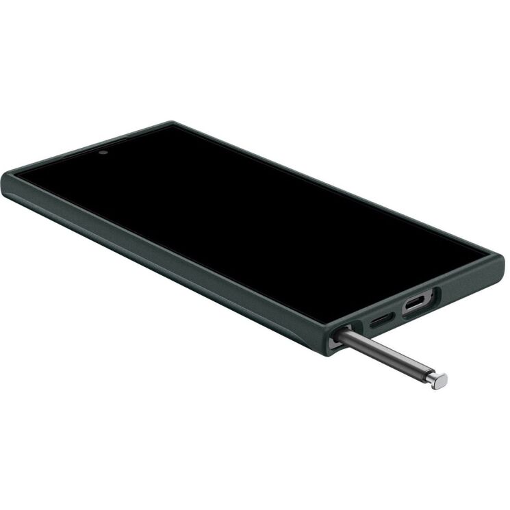 Защитный чехол Spigen (SGP) Thin Fit для Samsung Galaxy S24 Ultra (S928) - Dark Green: фото 8 из 18