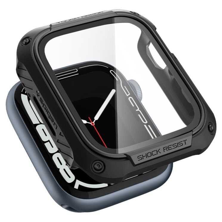 Защитный чехол Spigen (SGP) Tough Armor (FW) для Apple Watch 45 mm (7 / 8 / 9 Series) - Black: фото 4 из 16