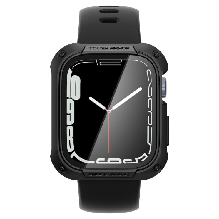 Защитный чехол Spigen (SGP) Tough Armor (FW) для Apple Watch 45 mm (7 / 8 / 9 Series) - Black: фото 6 из 16