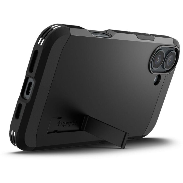 Защитный чехол Spigen (SGP) Tough Armor (MagFit) для Apple iPhone 16 Plus - Black: фото 3 из 16