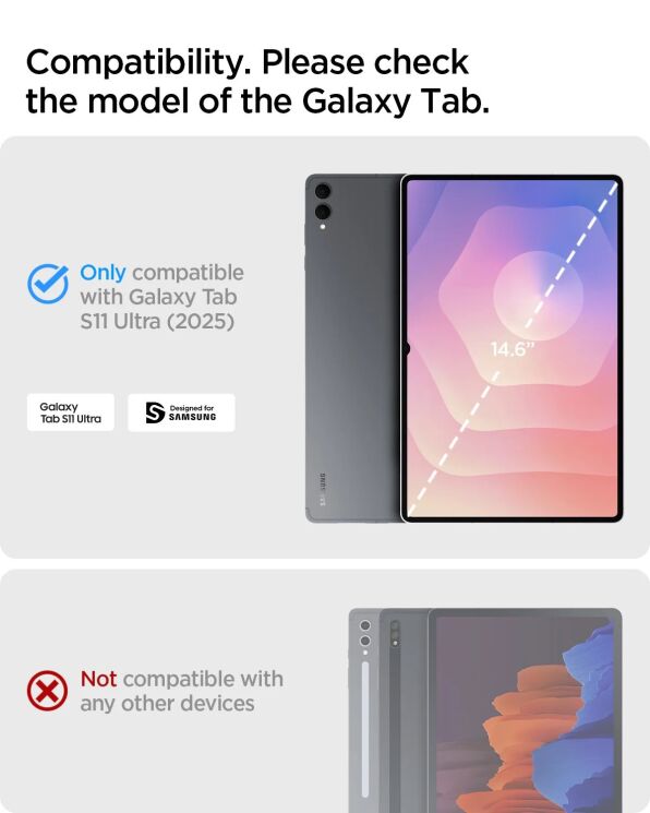 Захисний чохол Spigen Tough Armor Pro для Samsung Galaxy Tab S11 Ultra (X930/X936) ACS10218 - Black: фото 12 з 16