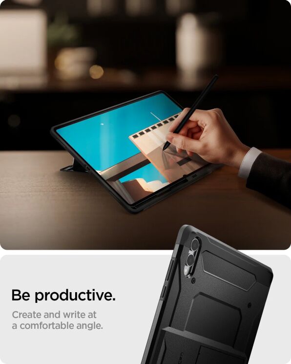Захисний чохол Spigen Tough Armor Pro для Samsung Galaxy Tab S11 Ultra (X930/X936) ACS10218 - Black: фото 15 з 16