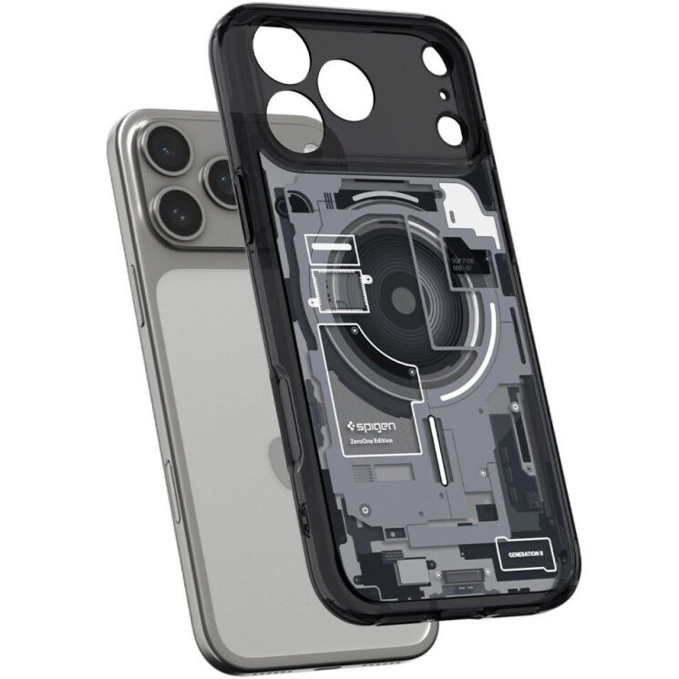 Защитный чехол Spigen Ultra Hybrid Zero One (MagFit) для iPhone 18 Pro (ACS12165) - Black: фото 4 из 12