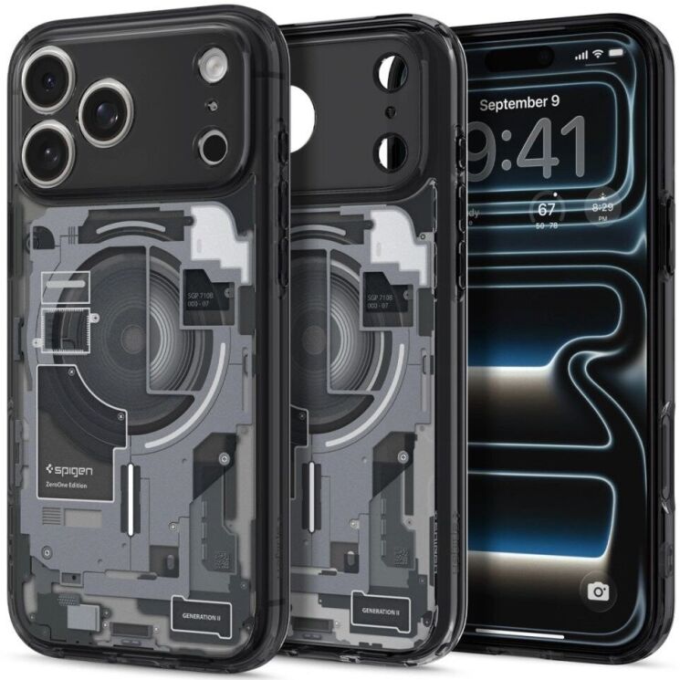 Защитный чехол Spigen Ultra Hybrid Zero One (MagFit) для iPhone 18 Pro (ACS12165) - Black: фото 1 из 12