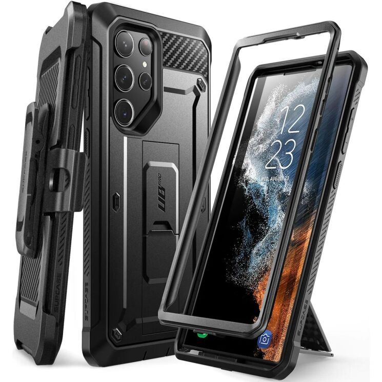 Защитный чехол Supcase Unicorn Beetle Pro Rugged Case для Samsung Galaxy S23 Ultra (S918) - Black: фото 1 из 12