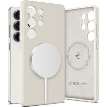 Защитный чехол Tech-Protect Liquid Silicone MagSafe для Samsung Galaxy S25 Ultra (S938) 5906302322459 - Cosmic Latte: фото 1 из 4