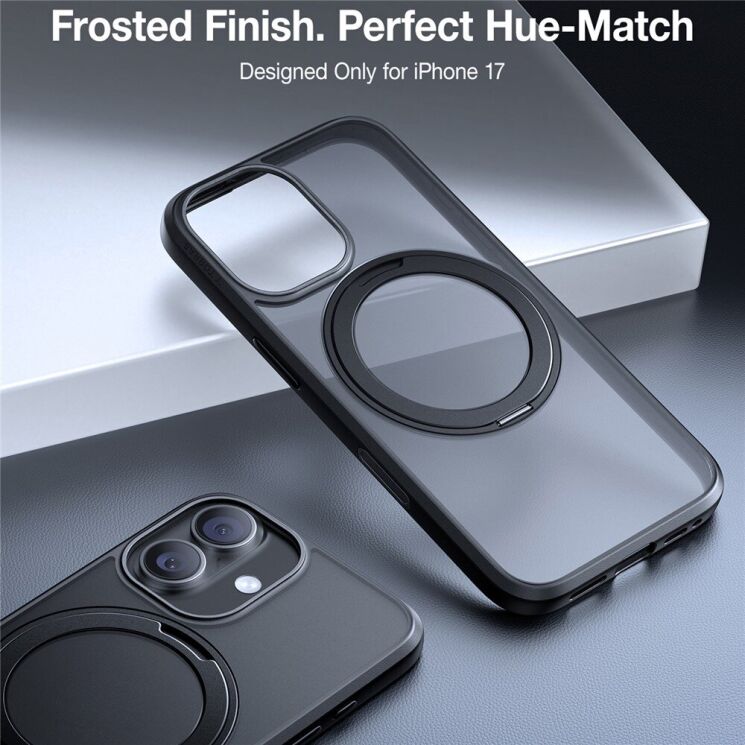 Захисний чохол TORRAS Ostand Pro MagSafe для Apple iPhone 17 - Black: фото 7 з 9