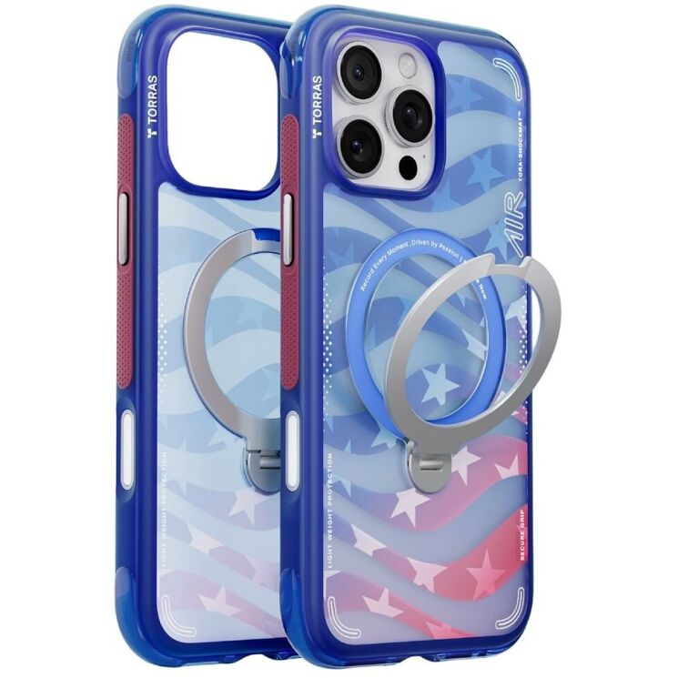 Защитный чехол TORRAS Ostand Q3 Air Football Limited для iPhone 16 Pro - US Starlight (380068RL) Защитный чехол TORRAS Ostand Q3 Air Football Limited для iPhone 16 Pro - US Starlight: фото 1 из 1