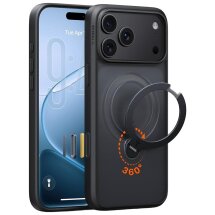 Защитный чехол TORRAS Ostand Q3 Spin (with MagSafe) для Apple iPhone 18 Pro Max - Black: фото 1 из 9
