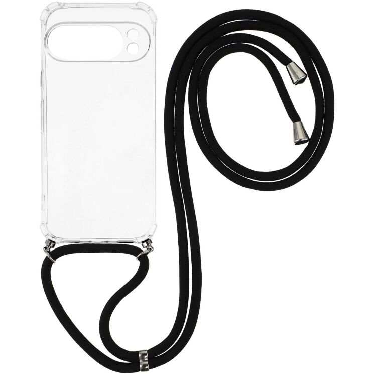 Захисний чохол UniCase AirBag with Strap для Google Pixel 10 / 10 Pro - Transparent: фото 1 з 4