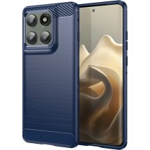 Захисний чохол UniCase Carbon для Motorola Edge 60 Pro - Blue: фото 1 з 10