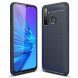Защитный чехол UniCase Carbon для Realme 5 Pro / Realme Q - Dark Blue (248501DB). Фото 1 из 11