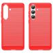 Защитный чехол UniCase Carbon для Samsung Galaxy S25 FE (S731) - Red (386915R). Фото 2 из 13