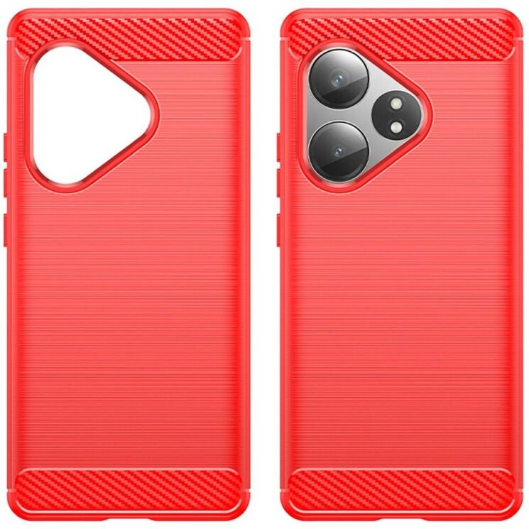 Защитный чехол UniCase Carbon для Realme GT Neo 6 SE / GT 6T / GT 6 - Red: фото 2 из 10