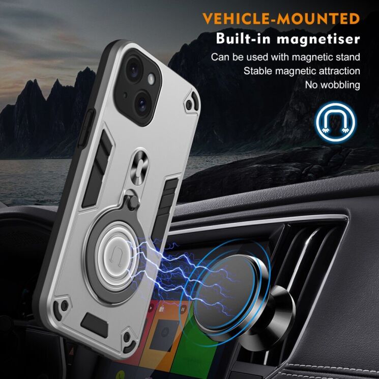 Защитный чехол UniCase Cosmic Armor для Apple iPhone 15 - Black: фото 8 из 8