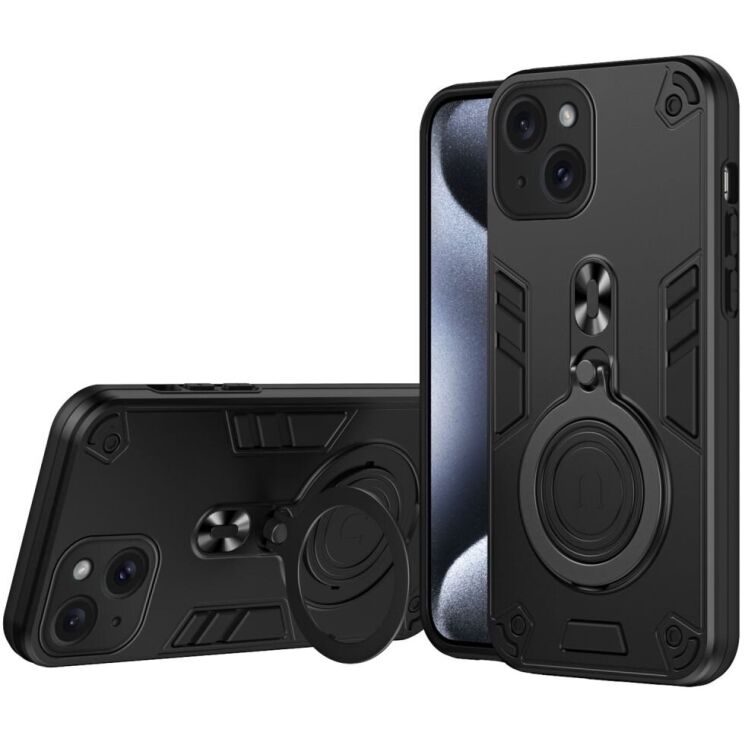 Защитный чехол UniCase Cosmic Armor для Apple iPhone 15 - Black: фото 1 из 8