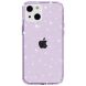 Защитный чехол UniCase Glitter Shell для Apple iPhone 15 - Purple (329535V). Фото 2 из 8