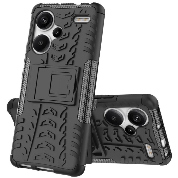 Захисний чохол UniCase Hybrid X для Xiaomi Redmi Note 13 Pro+ - Black: фото 3 з 15