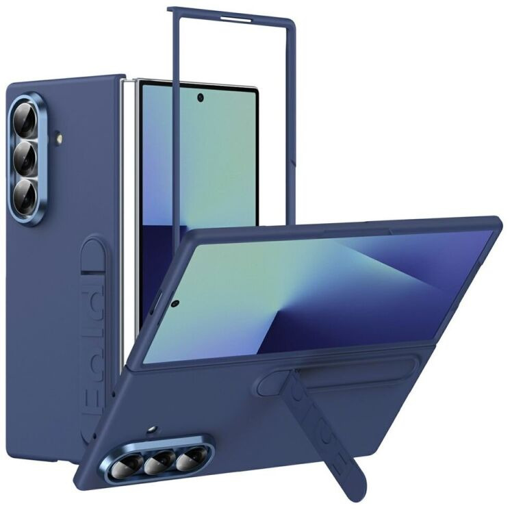 Захисний чохол UniCase Kickstand Case для Samsung Galaxy Fold 8 Ultra - Navy Blue (424010NB) Захисний чохол UniCase Kickstand Case для Samsung Galaxy Fold 8 Ultra - Navy Blue: фото 1 з 7