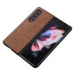 Защитный чехол UniCase Leather Series (FF) для Samsung Galaxy Fold 4 - Brown (303051Z)