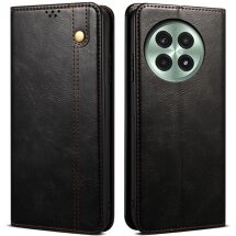 Защитный чехол UniCase Leather Wallet для OnePlus 13 - Black: фото 1 из 7