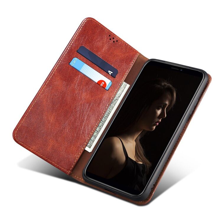 Защитный чехол UniCase Leather Wallet для Samsung Galaxy S23 Ultra (S918) - Brown: фото 4 из 9