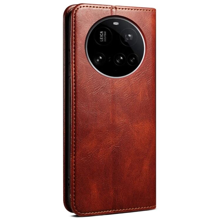 Защитный чехол UniCase Leather Wallet для Xiaomi 15 Ultra - Brown: фото 7 из 7