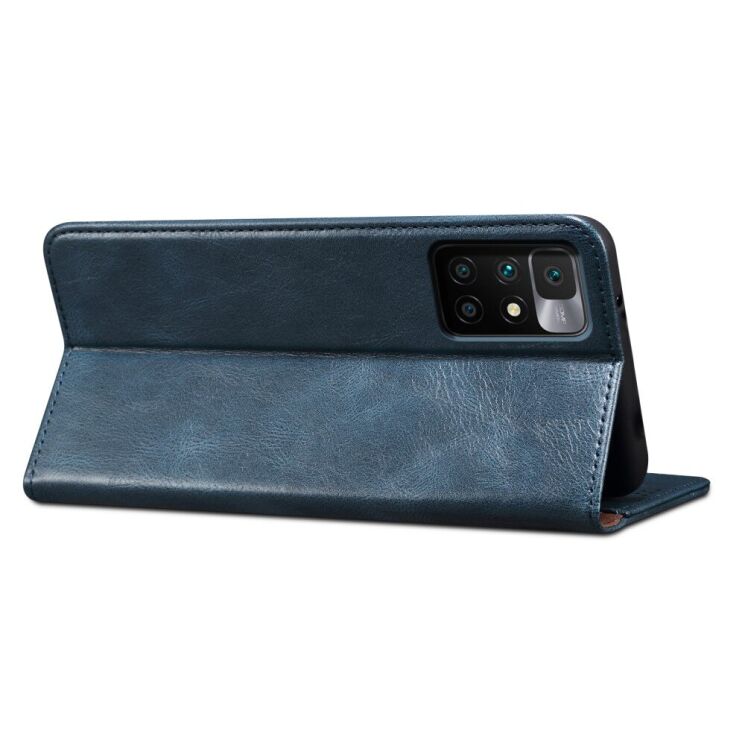 Защитный чехол UniCase Leather Wallet для Xiaomi Redmi 10 / 10 (2022) / 10 Prime - Blue: фото 7 из 13